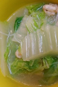 えびと春雨の中華風スープ