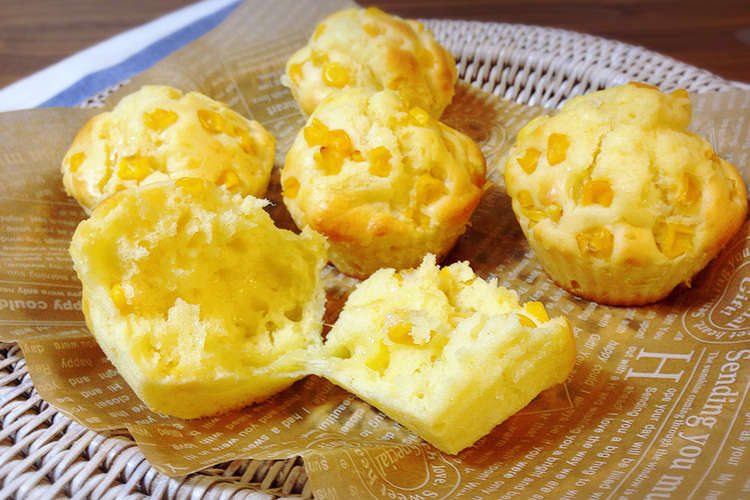 朝食に簡単 ふわふわコーンチーズマフィン レシピ 作り方 By スズケンさんの嫁 クックパッド 簡単おいしいみんなのレシピが352万品