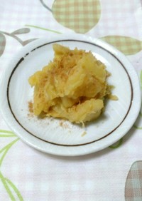 焼き芋とリンゴのバター煮