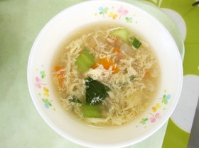 あさりとたまごのスープ