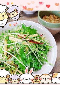 マクロビ☆さつまいもと水菜のおろしサラダ