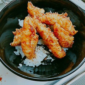 うまうま♪とり天丼!