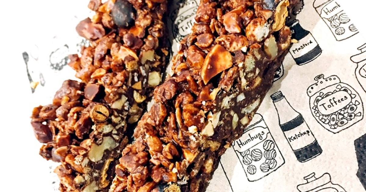 噛みごたえのあるグラノーラバーのレシピ