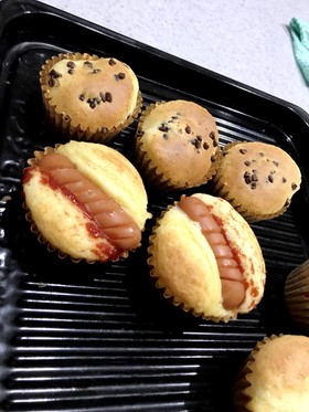 HMで簡単ウインナーパン