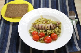 フランクフルトのザワークラウト煮