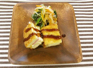 高野豆腐のハムカツの写真