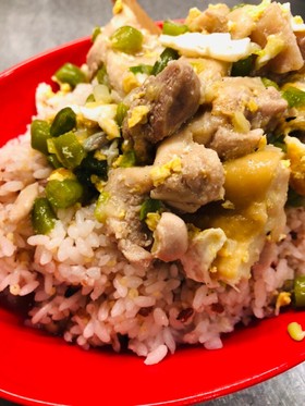 塩ダレチキン丼(*˘︶˘*).。.:*