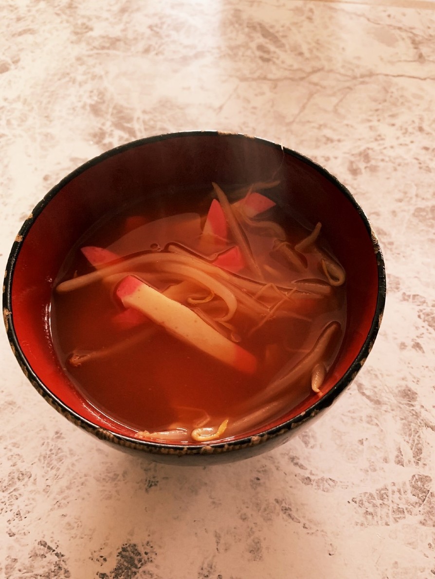 トマトジュースで作る簡単スープの画像