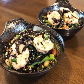 栄養満点☆海老とひじきとお豆のサラダ