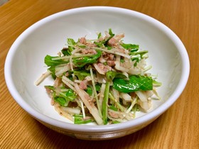 大根と水菜とツナのサラダ