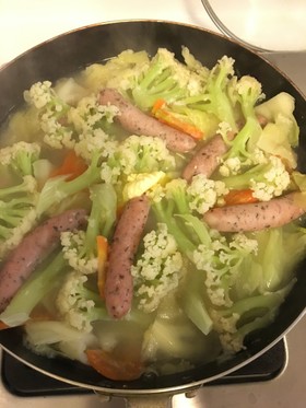 カリフラワーの味噌バター鍋