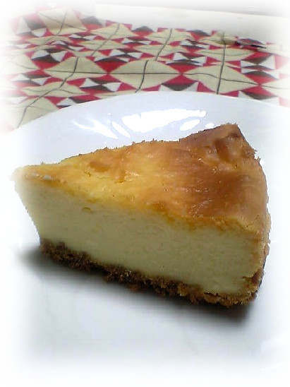 レモン風味のチーズケーキの画像