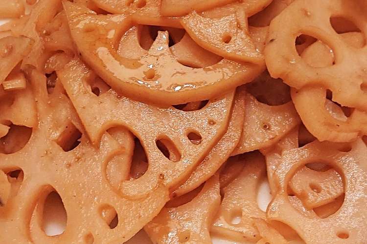 レンジで簡単 れんこんのおかかポン酢 レシピ 作り方 By はぁぽじ 楽天レシピ