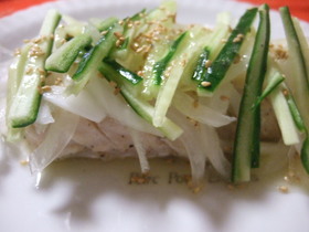 レンジで簡単♪サッパリ鶏肉