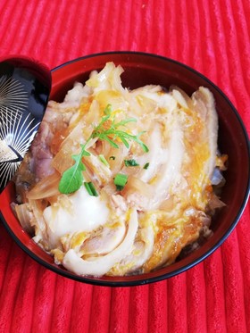 ★ゆで鶏胸肉de柔らかボリューミー親子丼