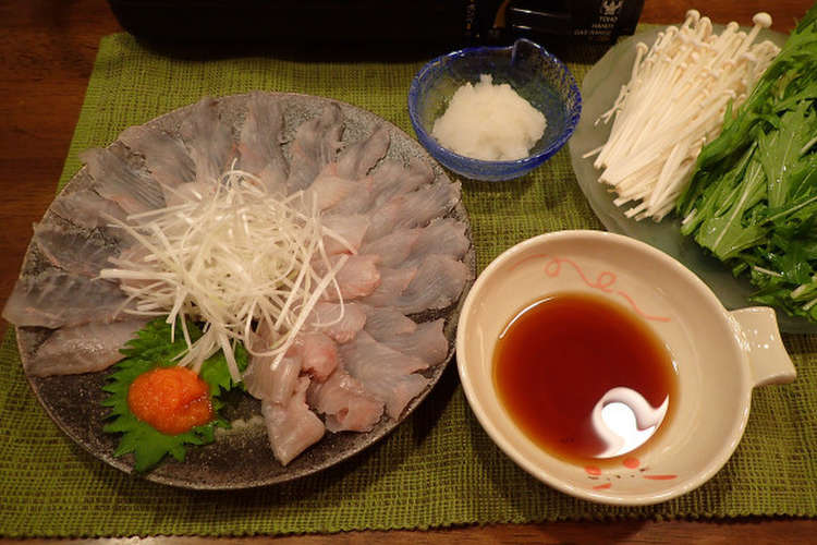 ヒラメのしゃぶしゃぶ レシピ 作り方 By あおもりの肴 クックパッド