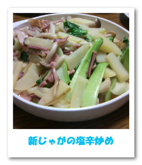 新じゃがの塩辛炒め★