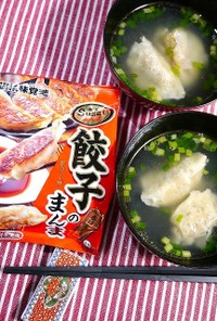 簡単！ＵＨＡ味覚糖☆餃子のまんまスープ