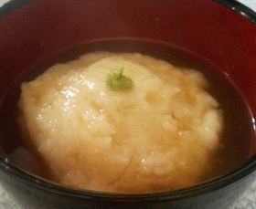 大根のとろろ蒸し