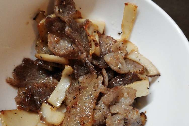 豚こまとエリンギのおつまみ レシピ 作り方 By クック6f6lcr クックパッド 簡単おいしいみんなのレシピが357万品