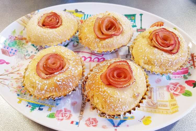 薔薇のりんごケーキ レシピ 作り方 By Kne 27 クックパッド