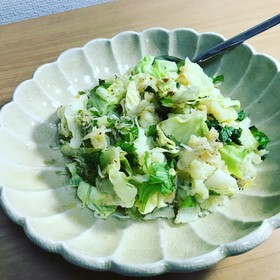春キャベツと釜揚げしらすの和風ポテサラ