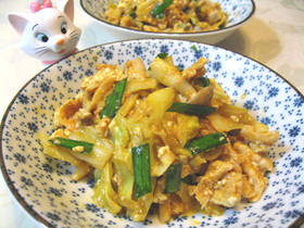 春キャベツと厚揚げのあらごしちゃんぷる