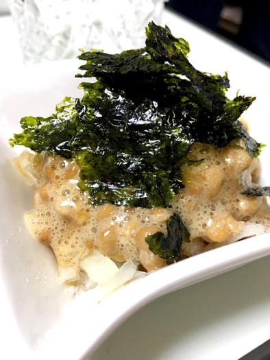簡単☆納豆と大根と海苔のおつまみ・副菜の写真
