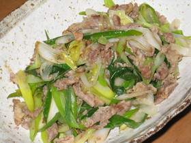 あの焼き肉屋さんの味♪ネギ塩豚炒め★