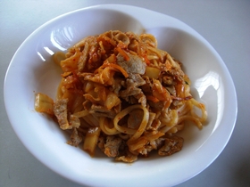 豚キムチうどん