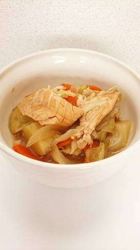 炊飯器レシピ【石狩鍋】離乳食後期も☆