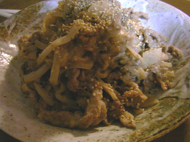 牛肉と玉ねぎの味噌マヨ炒めの画像