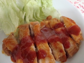鶏の甘すっぱソースかけ☆