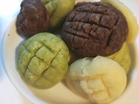レンジで簡単〜メロンパン風クッキー
