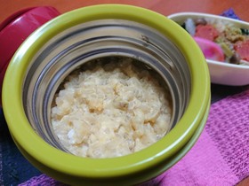 炊き込みご飯→リゾット弁当☆スープジャー