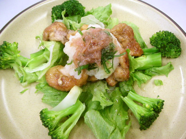梅ポンおろしステーキ（健康食）の画像
