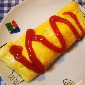 冷凍食品で簡単!チキンチーズオムライス