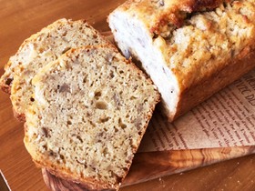 バナナとココナッツオイルのパウンドケーキ