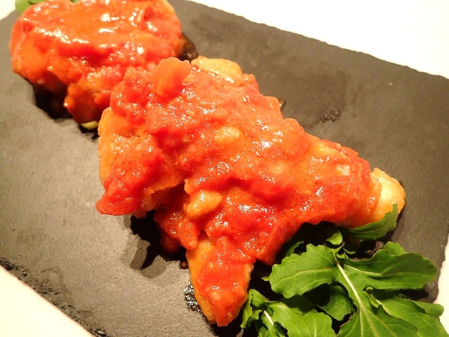マダラソテーのトマト煮込みの画像
