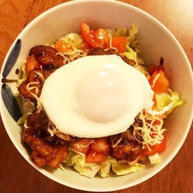 前日の唐揚げをリメイク!簡単唐揚げ丼★
