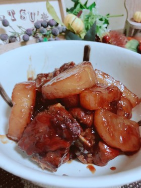 T-fal圧力鍋でスペアリブのこっくり煮