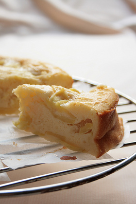 ヘルシー簡単チーズリンゴケーキ