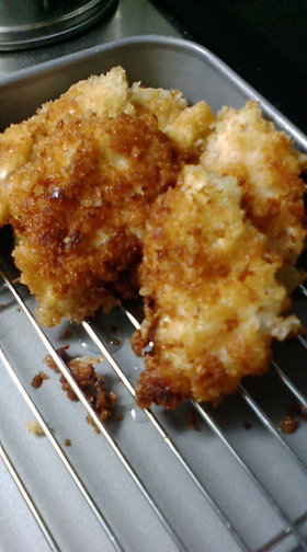 卵を使わない超簡単チキンカツ