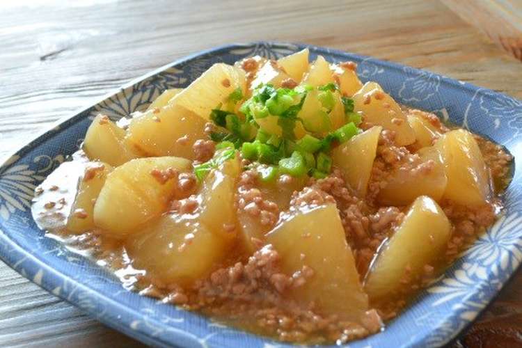 聖護院大根のとろ り挽き肉あん レシピ 作り方 By みーやん クックパッド 簡単おいしいみんなのレシピが354万品