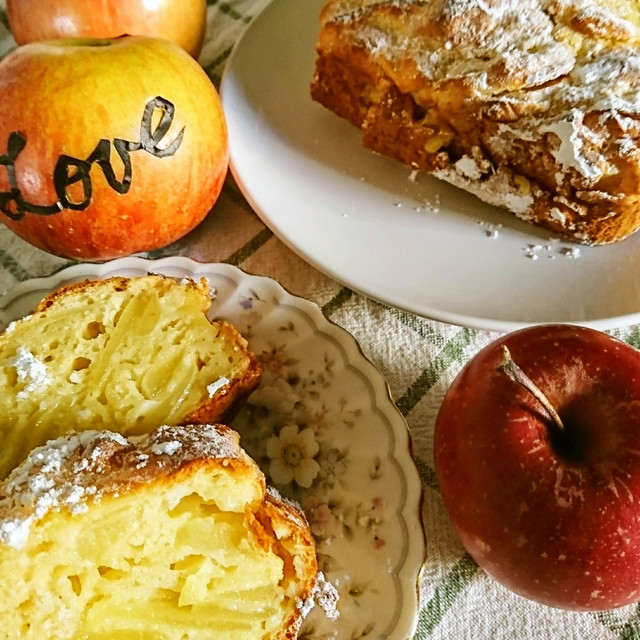 簡単 Hmでしっとりりんごパウンドケーキ レシピ 作り方 By Lovepomme クックパッド 簡単おいしいみんなのレシピが360万品