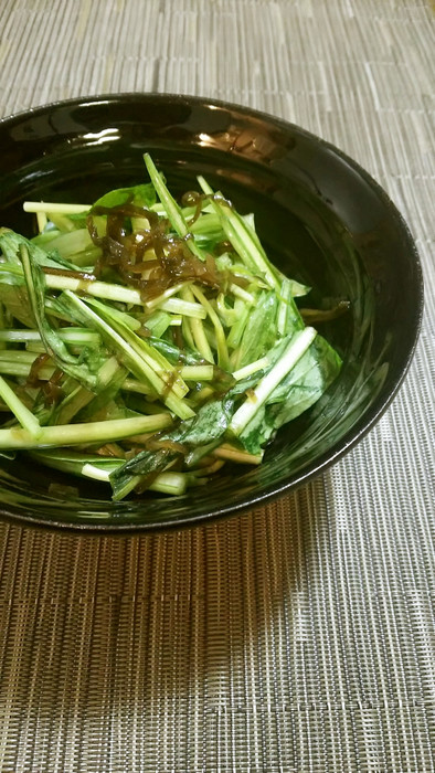 京壬生菜と塩昆布の即席漬け		の写真