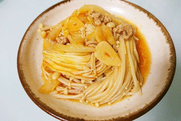作り置き 簡単えのきと白菜の麻婆炒め レシピ 作り方 By ポテチ犬 クックパッド