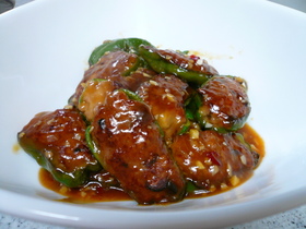 激ウマッ!!ピーマンの肉詰めあんかけ