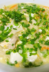【ダイエット】卵と豆腐の、トロトロスープ