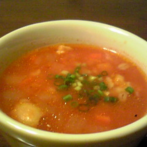 トマトケチャップでミネストローネ風スープ